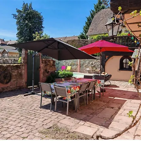 펜션 Familiale Avec Piscine Hunawihr, Proche De Ribeauville Et Colmar