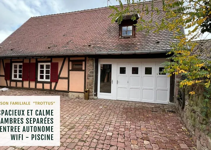 Vakantiehuis Familiale Avec Piscine Hunawihr, Proche De Ribeauville Et Colmar