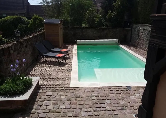 Vakantiehuis Familiale Avec Piscine Hunawihr, Proche De Ribeauville Et Colmar